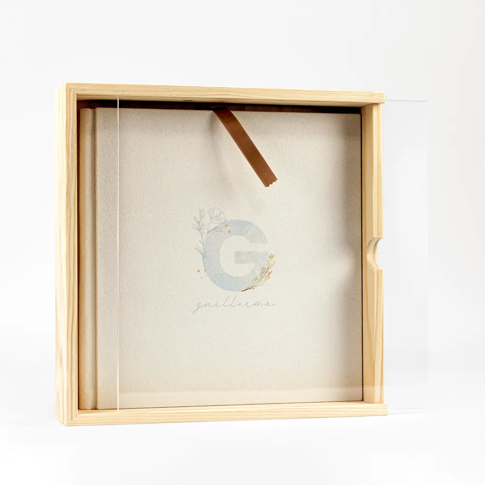 Caja Madera Vista Tapa metacrilato