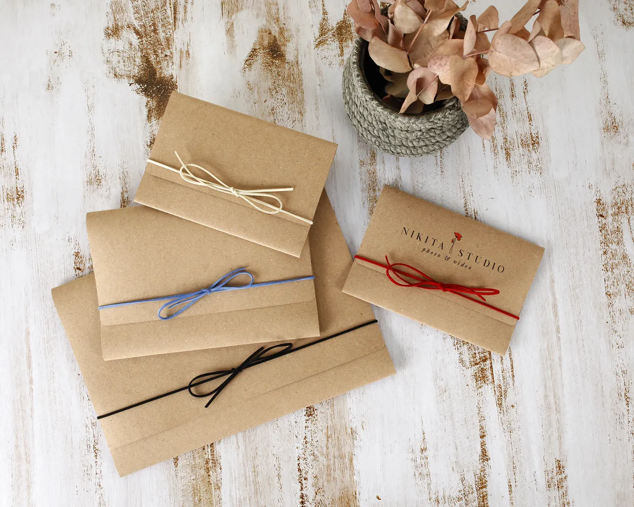 Sobres piel reciclada