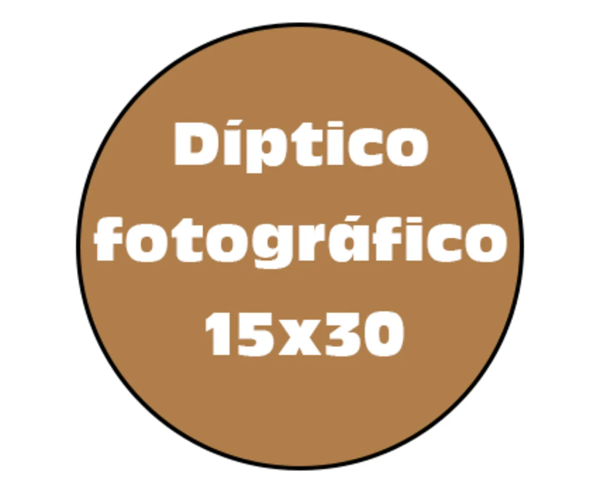 Díptico fotográfico 15x30