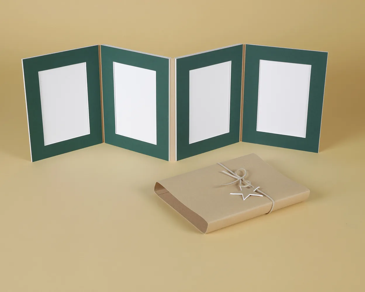 Christmas Acordeón passe-partout en Piel Reciclada