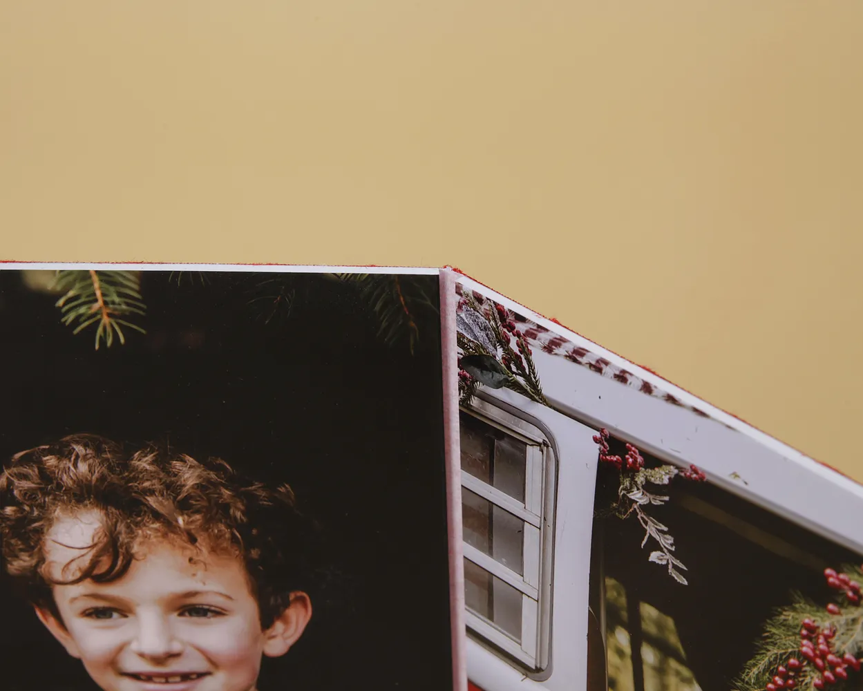 Christmas Acordeón Foto Árbol