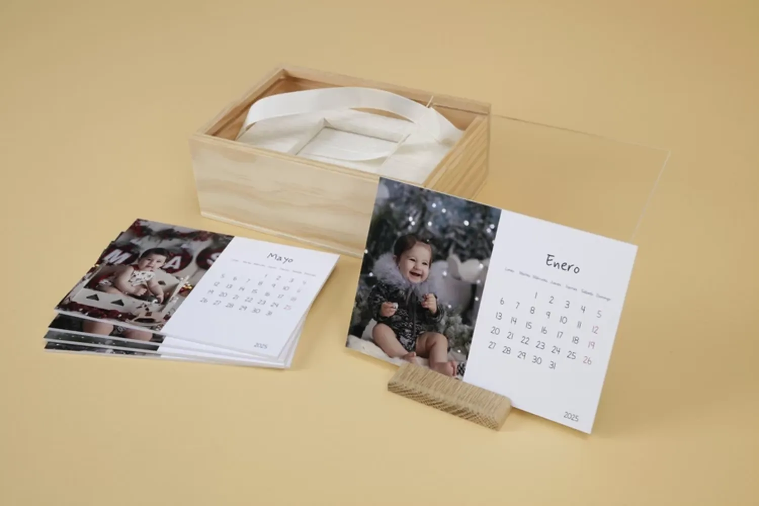 Christmas Calendar Wooden Box