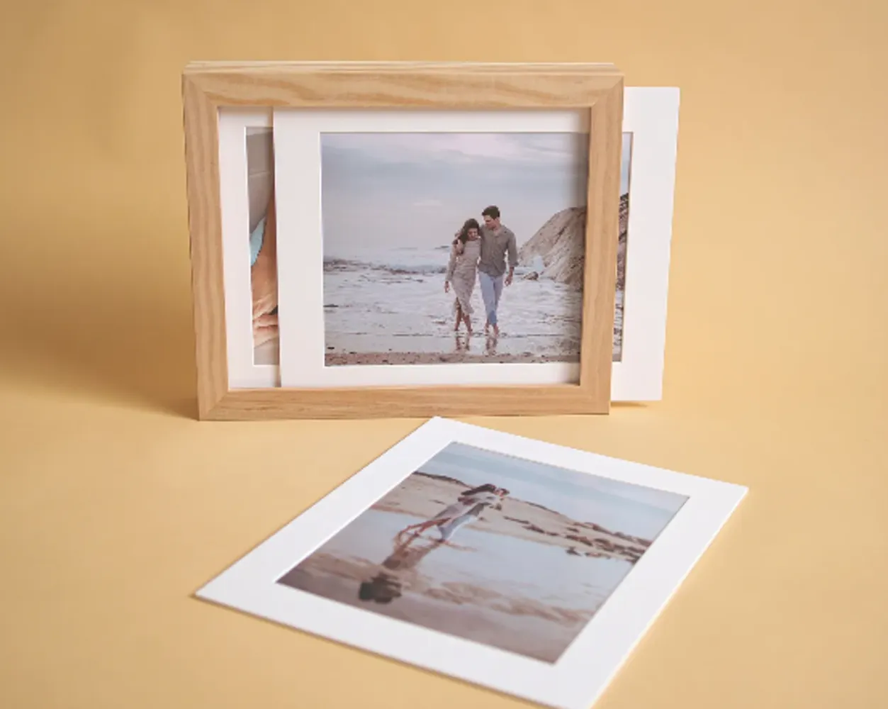 Caja madera marco<br>Passe Partout<br>Sin foto