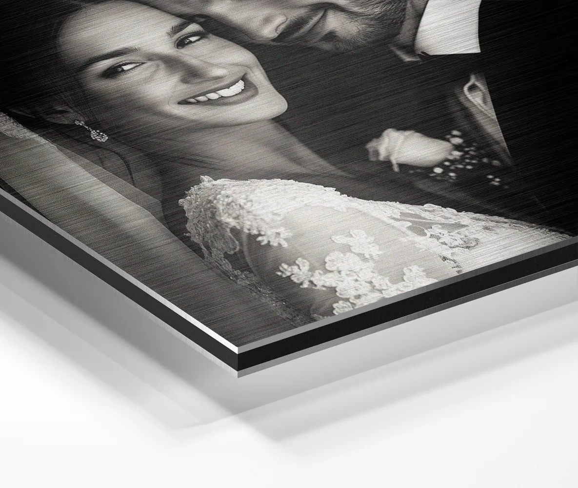 Impresión Directa en Aluminio Cepillado