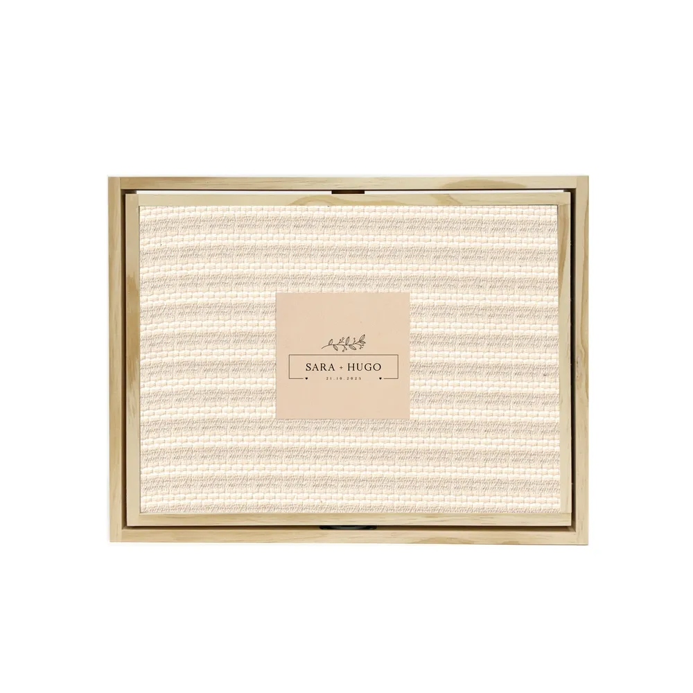 Pack Madera Noria (Foto+Material+Chapa Cuadrada) Boda